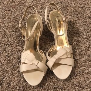 DSW white 1.5” heels